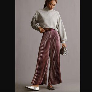 BY ANTHROPOLOGIE PLISSE FLARE PANTS  - Size 4 - NWT